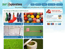 Tablet Screenshot of golf-explorations.com